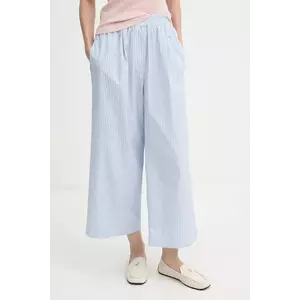 Weekend Max Mara pantaloni de bumbac FLEUR lat, high waist, 2525136021600 imagine