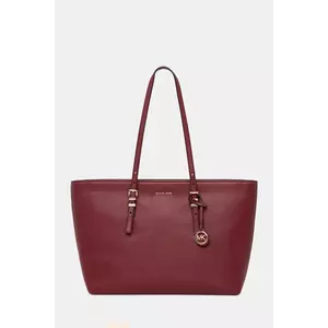 MICHAEL Michael Kors geantă de piele QUINN culoarea bordo, 30T5GQNT9L imagine