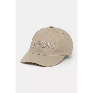 Joop! șapcă de baseball din bumbac culoarea bej, modelator imagine