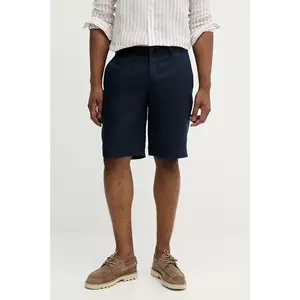 Sisley pantaloni scurti din in culoarea bej imagine