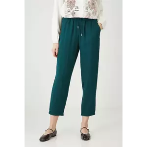 Medicine pantaloni culoarea verde, fason chinos, medium waist imagine
