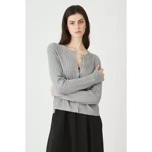 Medicine cardigan culoarea gri, light imagine