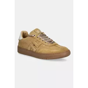 Elisabetta Franchi sneakers de piele întoarsă pentru copii culoarea maro, F4A9-E0340 imagine