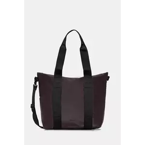 Rains poșetă 14160 Tote Bag Mini culoarea maro, 14160 imagine