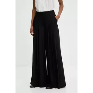 Answear.LAB pantaloni culoarea negru, lat, high waist imagine