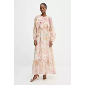 Answear.LAB rochie culoarea rosu, maxi, evazati imagine