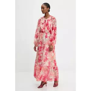 Answear.LAB rochie culoarea roz, maxi, evazati imagine