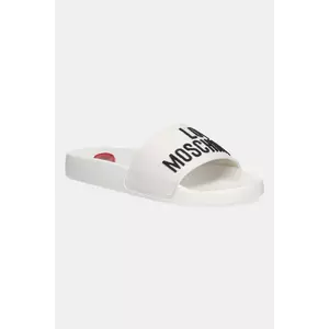 Love Moschino papuci culoarea alb imagine