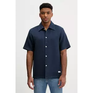 Marc O'Polo cămașă din bumbac culoarea albastru marin, cu guler clasic, regular, 5000006546 imagine