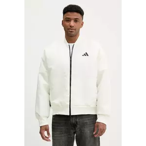 adidas geacă bomber Stadium culoarea bej, de tranzitie, JX5638 imagine