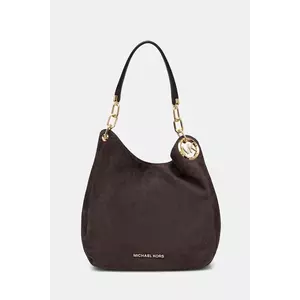 MICHAEL Michael Kors geantă de mână din piele întoarsă LILLIE culoarea maro, 30F3G0LE3S imagine