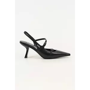 Karl Lagerfeld stilettos de piele KARMEL culoarea negru, KL33623 imagine