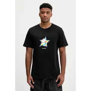 Converse tricou din bumbac X DORAEMON GRAPHIC culoarea negru, cu imprimeu, 10028894.A01 imagine