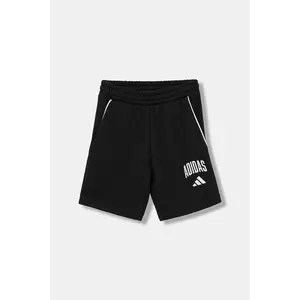 adidas pantaloni scurți copii culoarea negru, cu imprimeu, talie reglabila, JM1537 imagine