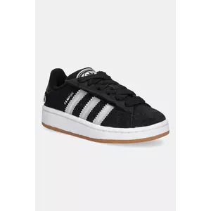adidas Originals sneakers de piele întoarsă pentru copii CAMPUS 00s LED LIGHTS culoarea negru, JS1277 imagine