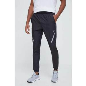 Asics pantaloni de alergare culoarea negru, cu imprimeu imagine