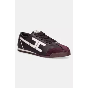 Elisabetta Franchi sneakers din piele culoarea bordo, SA82G56E2 imagine
