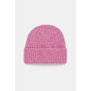 American Vintage căciulă din amestec de lână Bonnet culoarea bej, din tesatura uni, EAST22A imagine