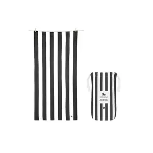 Dock & Bay prosop de plajă cu uscare rapidă Kamari Charcoal 200 x 90 cm culoarea negru imagine