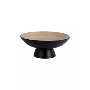 Present Time bol decorativ Fruit Bowl Puro 30 cm culoarea negru imagine
