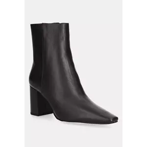 MICHAEL Michael Kors cizme de piele Elise culoarea maro, cu toc drept, 40T5ELME5L.251 imagine
