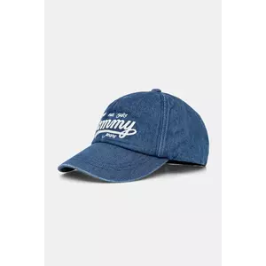 Tommy Jeans șapcă de baseball din denim culoarea bleumarin, AM0AM13565 imagine