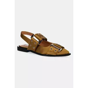 Steve Madden balerini Grand Ave culoarea verde, cu toc deschis, 11003257 imagine