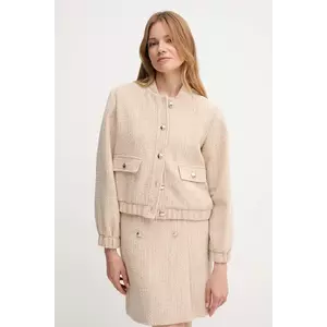 Joop! jacheta bomber din amestec de lână culoarea bej, de tranziție, 30047954 imagine