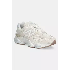 New Balance sneakers din piele întoarsă 9060 culoarea bej, GC9060AA imagine