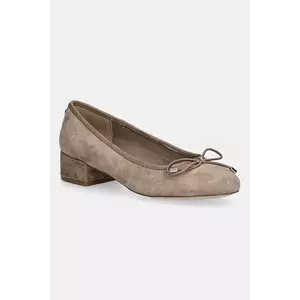 Steve Madden tocuri din piele întoarsă Cherisher culoarea bej, cu toc drept, 11003890 imagine