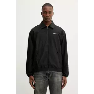 adidas Originals geacă Brushed TT culoarea negru, de tranziție, oversize, JX3070 imagine