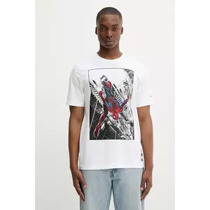 adidas tricou din bumbac Spiderman T-S culoarea alb, cu imprimeu, JL5556 imagine