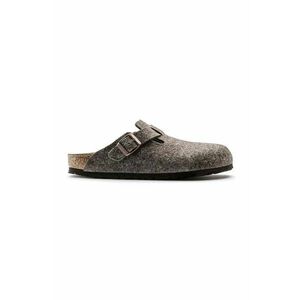 Birkenstock papuci de casa Boston culoarea gri, 160581 imagine