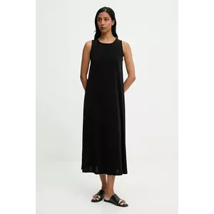 Answear.LAB rochie culoarea negru, midi, evazati imagine