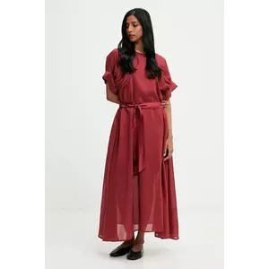 Answear.LAB rochie culoarea rosu, maxi, evazati imagine