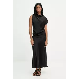 Answear.LAB rochie culoarea negru, maxi, evazati imagine
