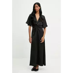 Answear.LAB rochie culoarea negru, maxi, evazati imagine