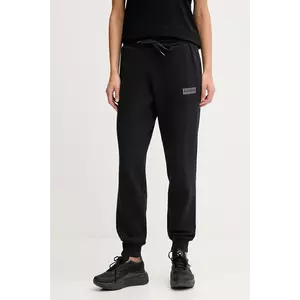 Napapijri pantaloni de trening M-Box femei, culoarea negru, cu imprimeu, NP0A4HZ60411 imagine