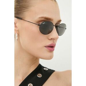 Ray-Ban ochelari de soare OVAL culoarea negru, 0RB3547 imagine