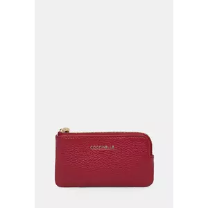 Coccinelle husa de chei din piele METALLIC SOFT culoarea bordo, E2 MW5 19 30 01 imagine