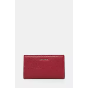 Coccinelle portofel de piele femei, culoarea bordo, E2 MW5 11 F1 01 imagine