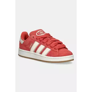 adidas Originals sneakers din piele întoarsă Campus0S W culoarea roșu, JQ5805 imagine