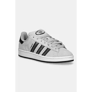 adidas Originals sneakers de piele întoarsă pentru copii CAMPUS0s culoarea gri, JR6809 imagine