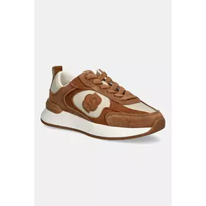 BOSS sneakers din piele întoarsă B Icon culoarea maro, 50548288 imagine