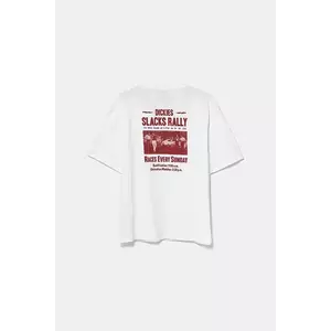 Dickies tricou din bumbac bărbați, culoarea alb, cu imprimeu, DK0A4Z8U0WH1 imagine