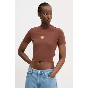 Dickies tricou femei, culoarea maro, DK0A4XPOK471 imagine