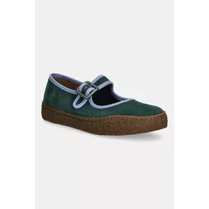 Camper balerini din piele întoarsă Peu Terreno culoarea verde, K201825-002 imagine