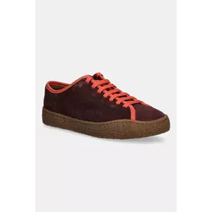 Camper sneakers din piele întoarsă Peu Terreno culoarea bordo, K201824-001 imagine
