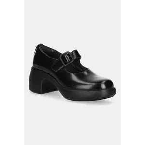 Camper pantofi de piele Thelma II culoarea negru, cu toc drept, K201801-001 imagine