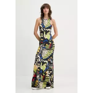 adidas rochie x Farm Rio culoarea negru, maxi, mulată, JL8610 imagine